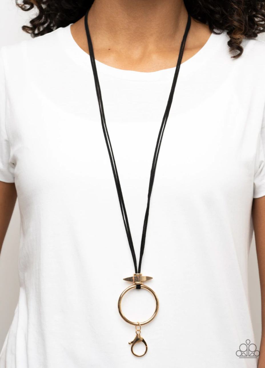 Paparazzi Noticeably Nomad - Gold Lanyard