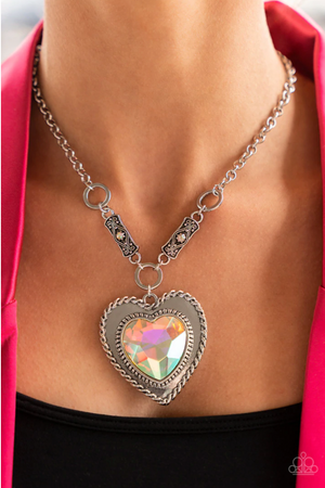 Paparazzi Life of the Party Exclusive - April 2022 - Heart Full of Fabulous Multi Necklace