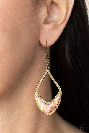 Paparazzi Artisan Treasure - Brass Earrings