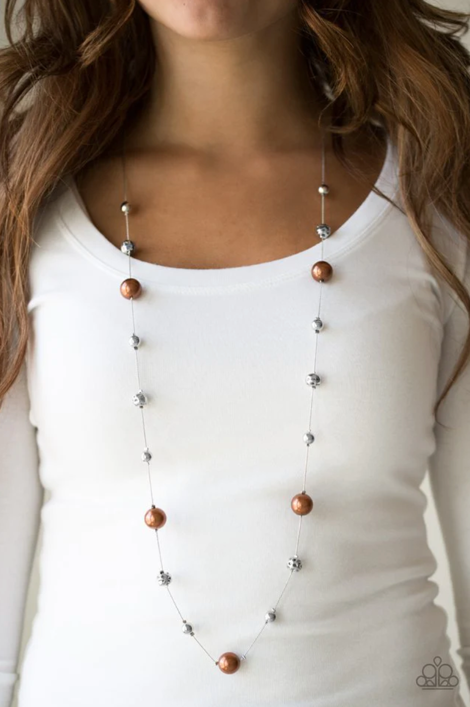 Paparazzi Eloquently Eloquent - Brown Necklace