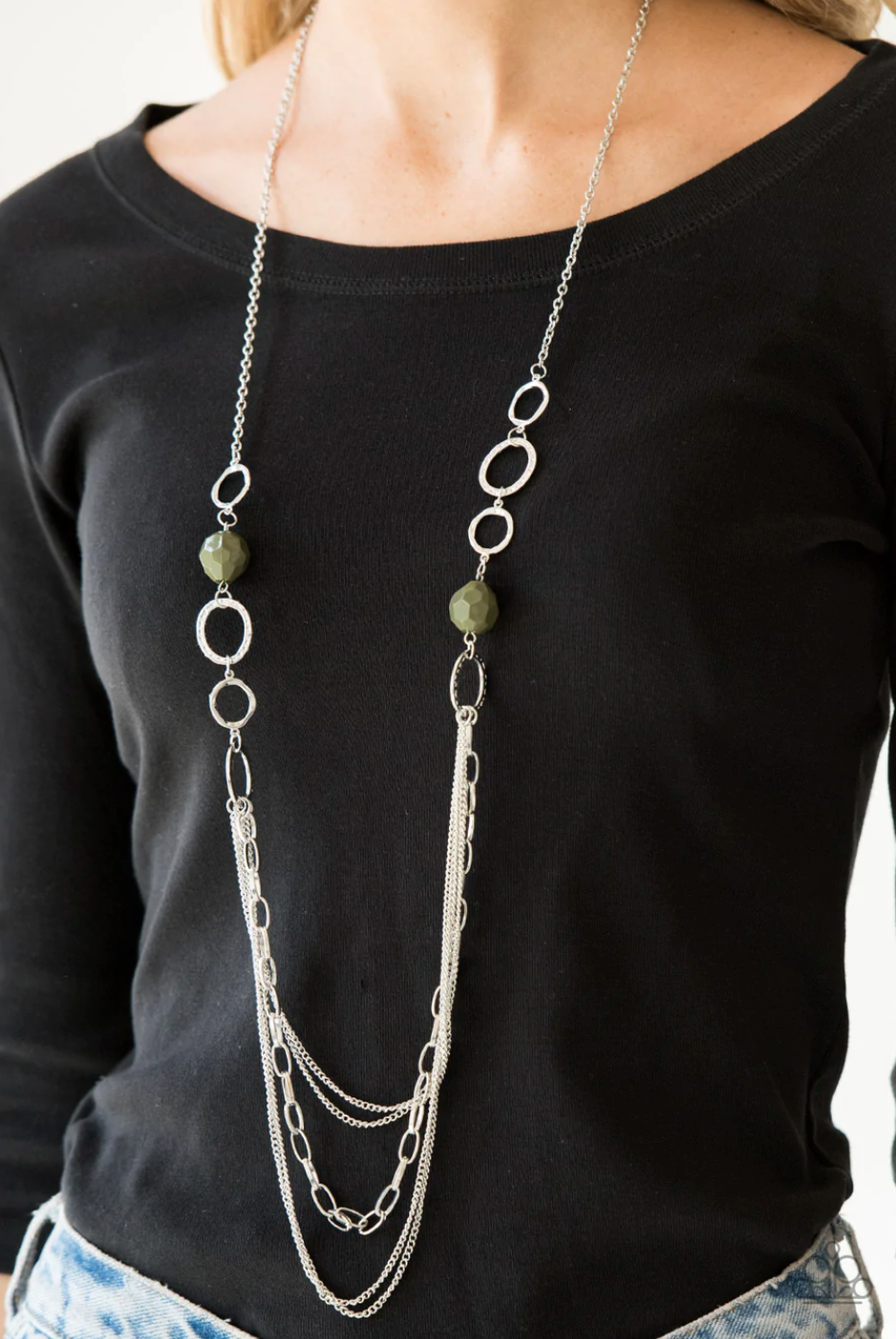 Paparazzi Margarita Masquerades - Green Necklace