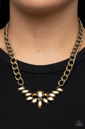Paparazzi Come At Me - Brass Necklace