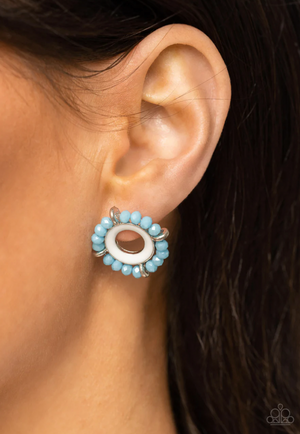 Paparazzi Nautical Notion - Blue Post Earrings