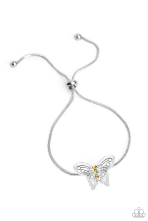 Paparazzi Wings of Wonder - Yellow Bracelet
