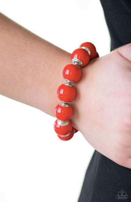 Paparazzi Candy Shop Sweetheart - Red Bracelet - Spellbound Jewelz