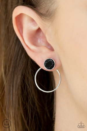 Paparazzi Simply Stone Dweller - Black Earrings - Spellbound Jewelz