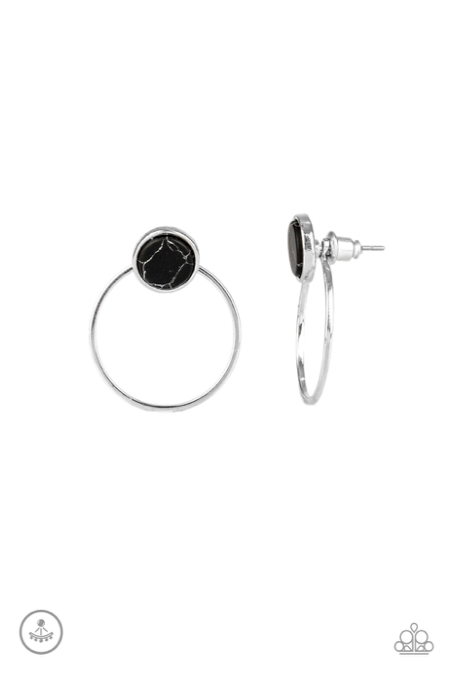 Paparazzi Simply Stone Dweller - Black Earrings - Spellbound Jewelz