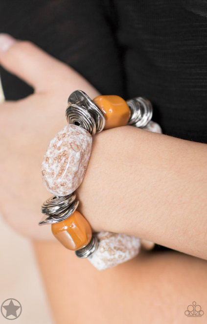 Paparazzi Glaze of Glory - Peach Bracelet - Spellbound Jewelz