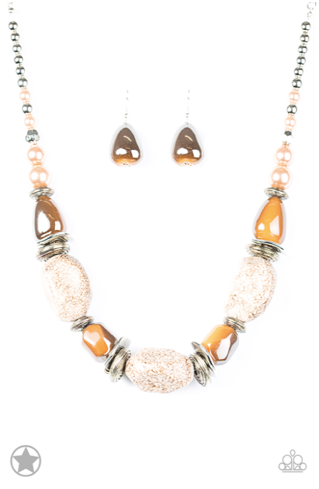 Paparazzi In Good Glazes - Peach Necklace - Spellbound Jewelz