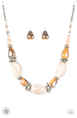 Paparazzi In Good Glazes - Peach Necklace - Spellbound Jewelz