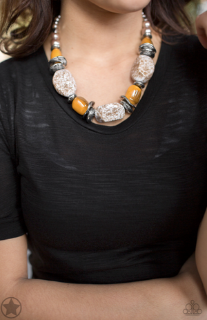 Paparazzi In Good Glazes - Peach Necklace - Spellbound Jewelz