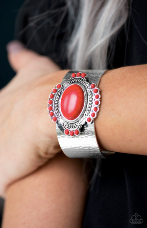 Paparazzi Canyon Crafted - Red Bracelet - Spellbound Jewelz