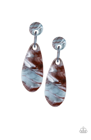 Paparazzi A HAUTE Commodity - Brown Earrings - Spellbound Jewelz