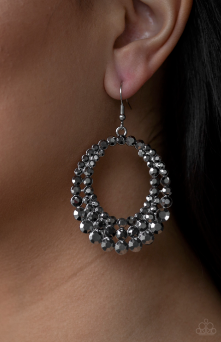 Paparazzi Universal Shimmer - Silver Earrings - Spellbound Jewelz