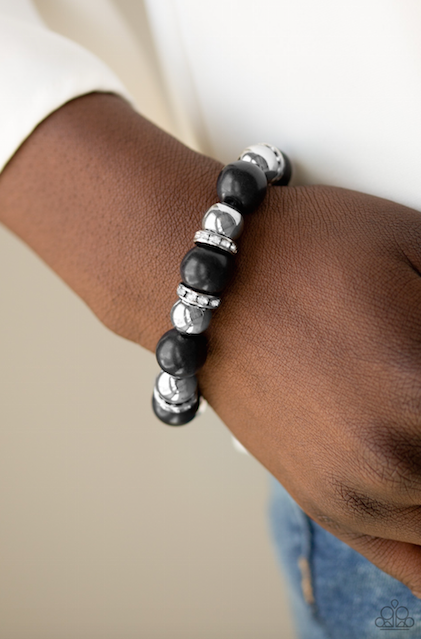 Paparazzi The Ruling Class - Black Bracelet - Spellbound Jewelz