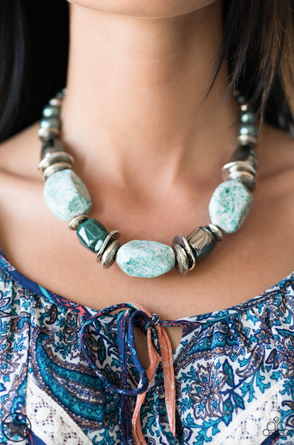 Paparazzi In Good Glazes - Blue Necklace - Spellbound Jewelz