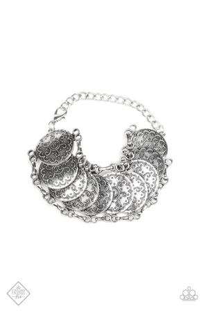 Paparazzi Tribal Treasure Trove Silver Bracelet - Spellbound Jewelz