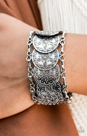 Paparazzi Tribal Treasure Trove Silver Bracelet - Spellbound Jewelz