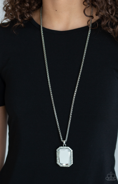 Paparazzi Life of the Party Exclusive - Let Your HEIR Down - White Necklace - Spellbound Jewelz
