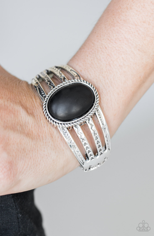 Paparazzi Desert Glyphs - Black Bracelet - Spellbound Jewelz