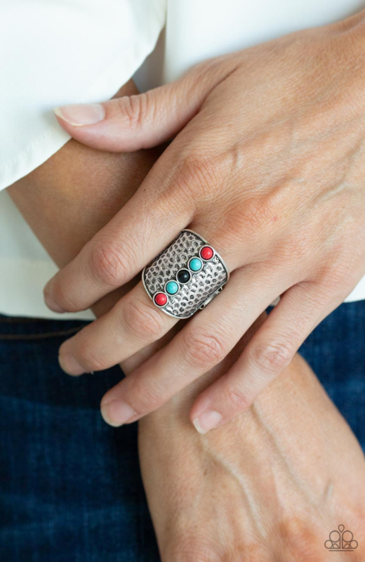Paparazzi A Line In The SANDSTONE - Red Ring - Spellbound Jewelz