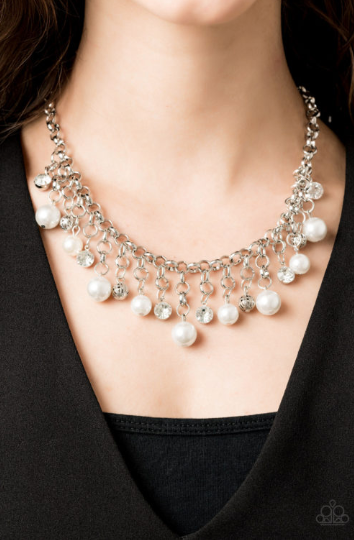Paparazzi Heir-Headed White Necklace - Spellbound Jewelz