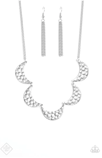 Paparazzi Lunar Lights Silver Necklace - Spellbound Jewelz