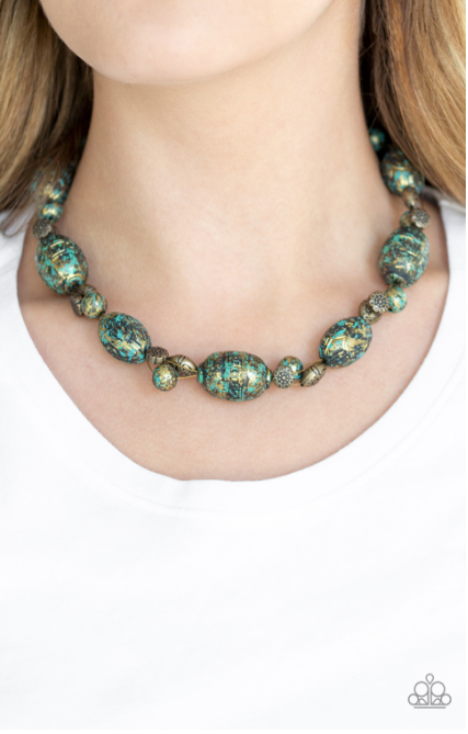 Paparazzi Gatherer Glamour - Brass Necklace - Spellbound Jewelz