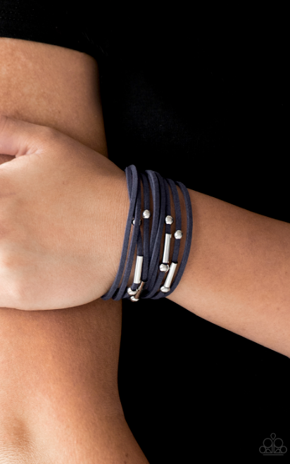 Paparazzi Back To BACKPACKER - Blue Bracelet - Spellbound Jewelz