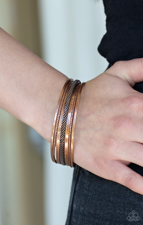 Paparazzi The Big BANGLE - Copper Bracelet - Spellbound Jewelz