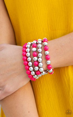 Paparazzi Pop-YOU-lar Culture - Pink Bracelet - Spellbound Jewelz