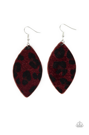 Paparazzi GRR-irl Power! - Red Earrings - Spellbound Jewelz