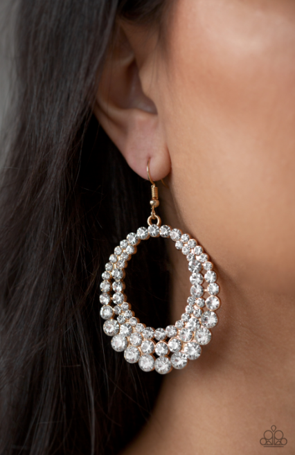 Paparazzi Universal Shimmer - Gold Earrings - Spellbound Jewelz