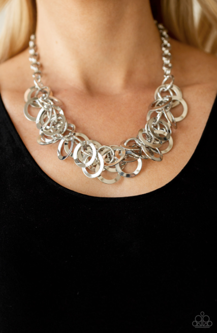 Paparazzi Ringing In The Bling - Silver Necklace - Spellbound Jewelz