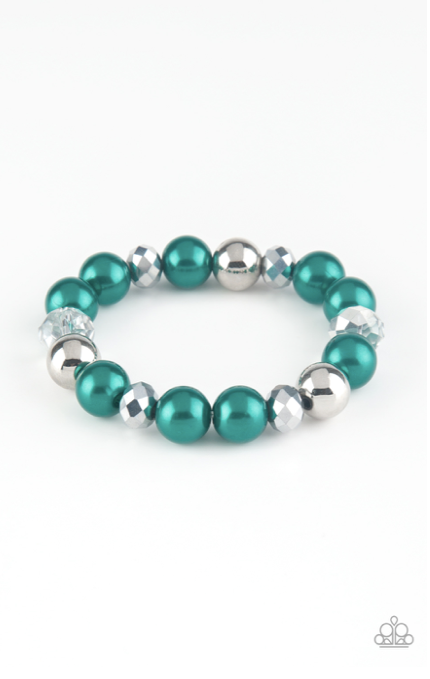 Paparazzi Very VIP - Green Bracelet - Spellbound Jewelz