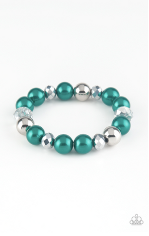 Paparazzi Very VIP - Green Bracelet - Spellbound Jewelz