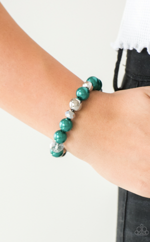 Paparazzi Very VIP - Green Bracelet - Spellbound Jewelz