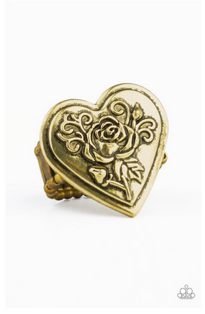 Papaazzi Beloved Bloom - Brass Ring - Spellbound Jewelz