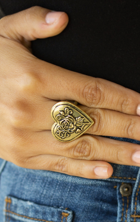 Papaazzi Beloved Bloom - Brass Ring - Spellbound Jewelz