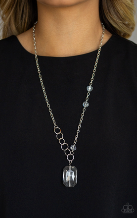 Paparazzi Life of the Party Exclusive - Never a Dull Moment - White Necklace - Spellbound Jewelz