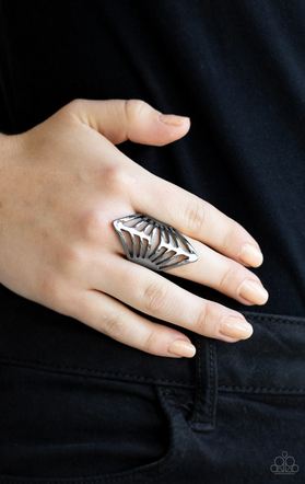 Paparazzi Deco Defender - Black Ring - Spellbound Jewelz