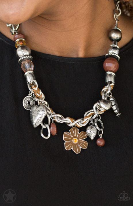 Paparazzi Charmed, I Am Sure - Brown Necklace - Spellbound Jewelz