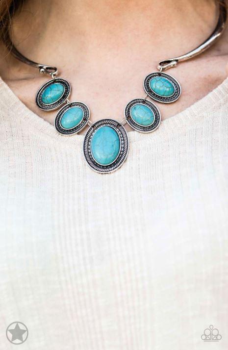 Paparazzi River Ride - Blue Necklace - Spellbound Jewelz