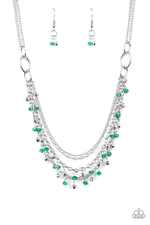 Paparazzi Financially Fabulous - Green Necklace