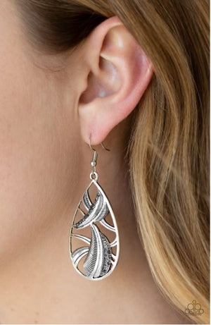 Paparazzi Underestimated - Silver Earrings - Spellbound Jewelz