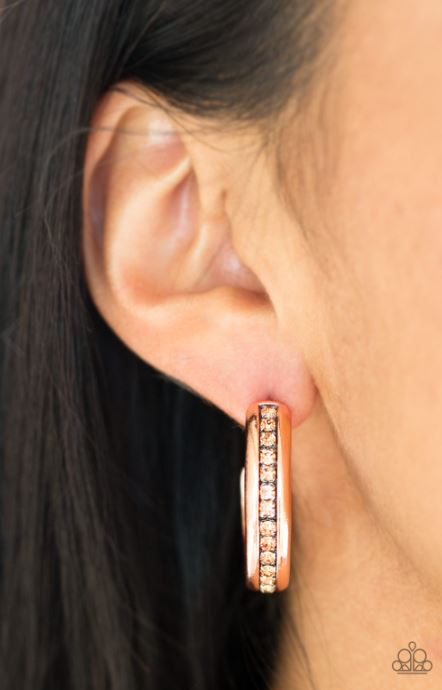 Paparazzi 5th Avenue Fashionista - Copper Earrings - Spellbound Jewelz