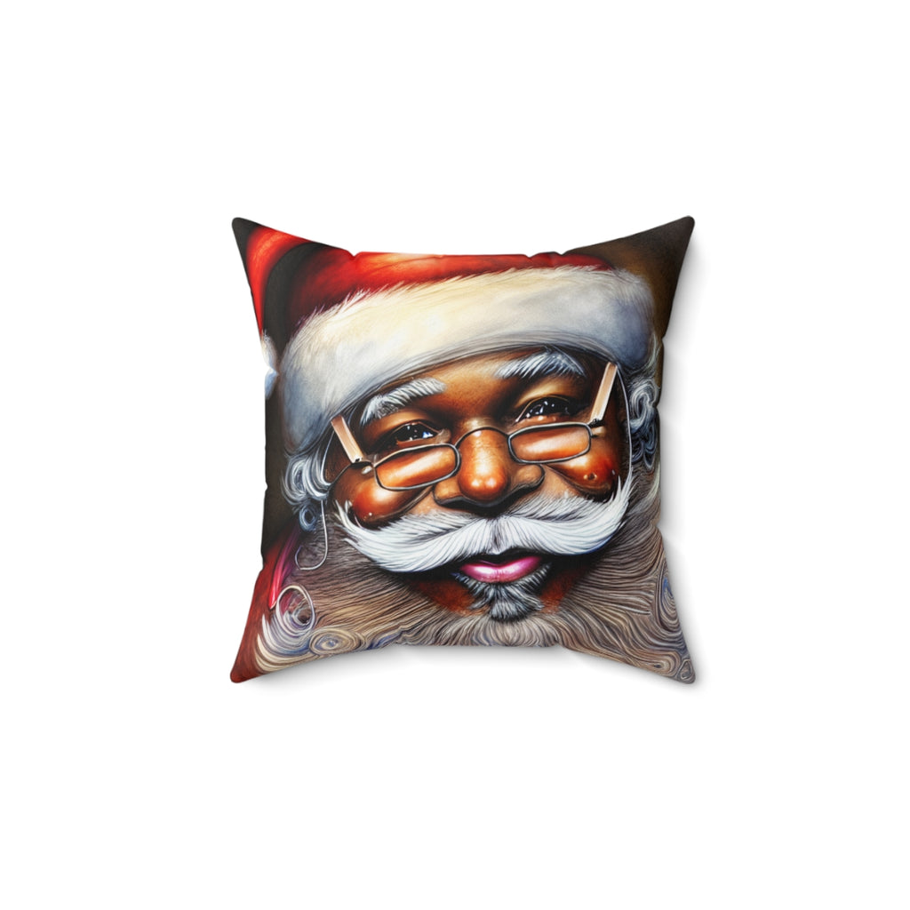 Black Santa Pillow