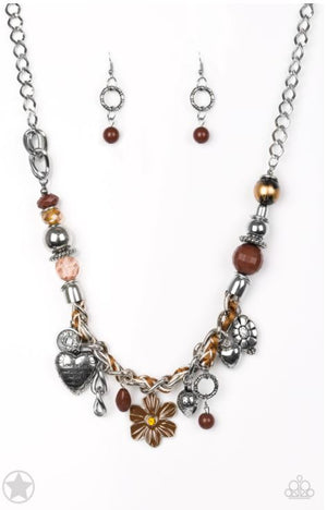 Paparazzi Charmed, I Am Sure - Brown Necklace - Spellbound Jewelz
