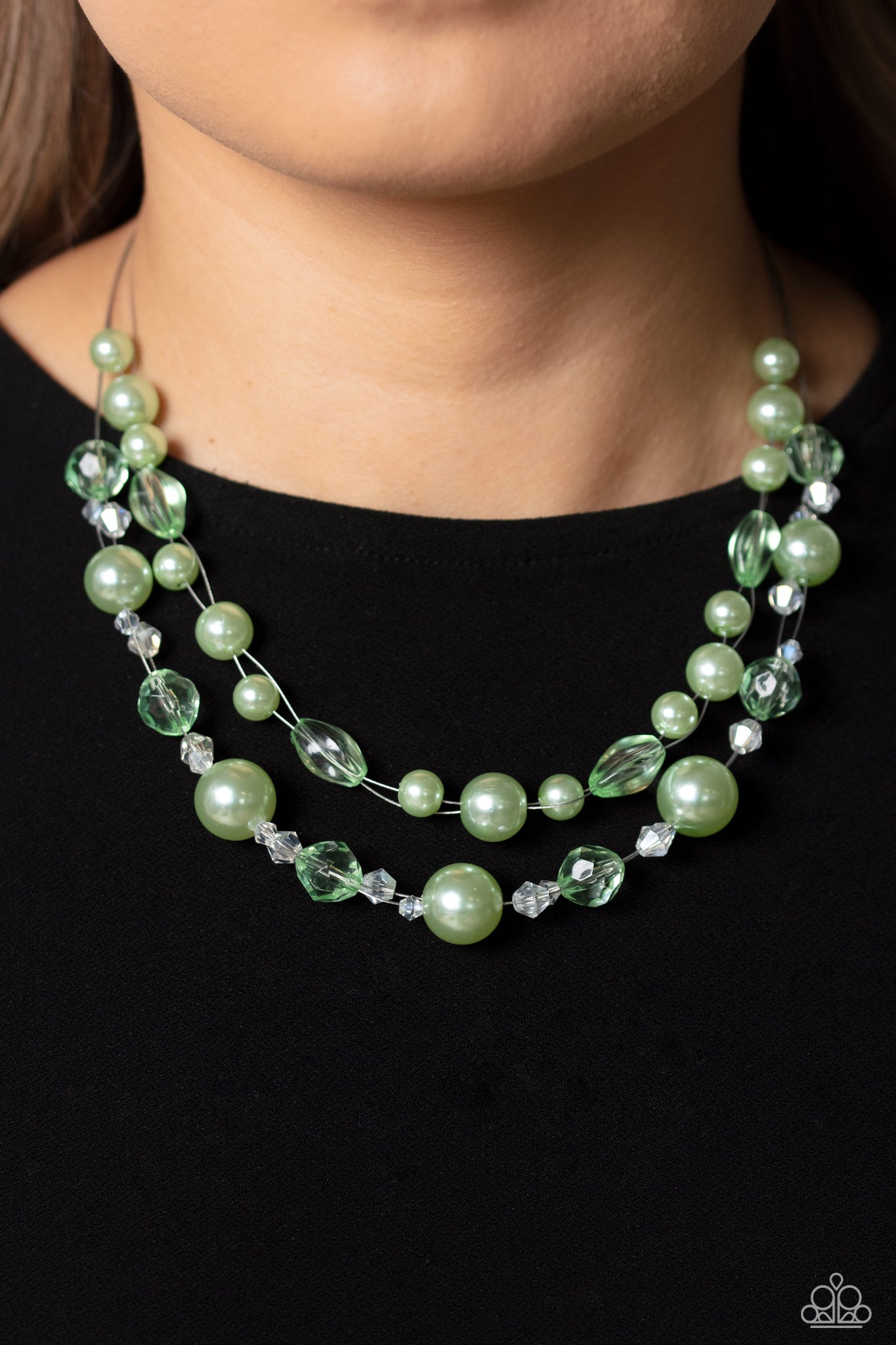 Paparazzi emerald hot sale green necklace