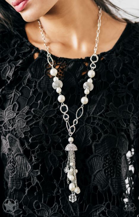 Paparazzi Designated Diva - White Necklace - Spellbound Jewelz